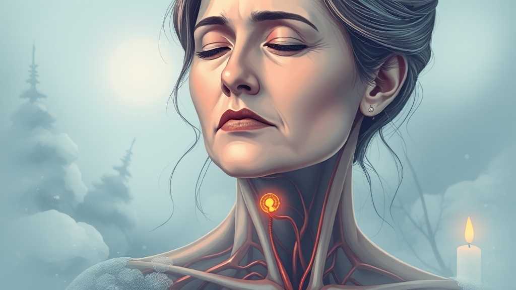 갑상선 기능 저하증이란? (illustration 스타일)