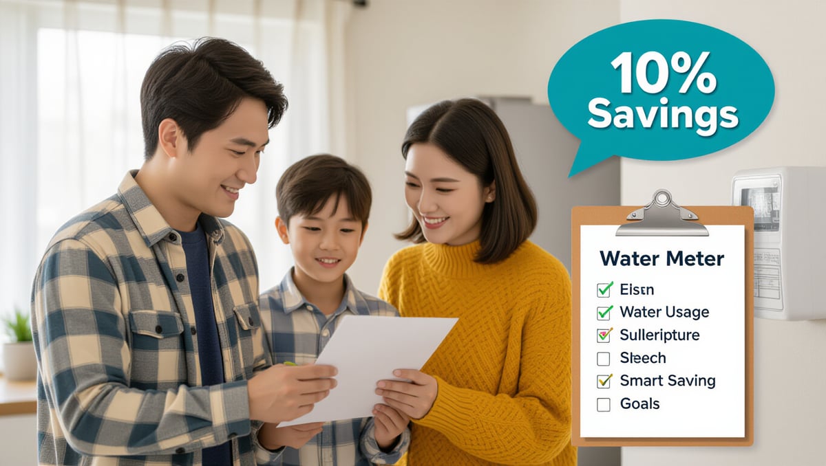 수도요금 인상, 절약만이 답! 장소별 실천법 & 정부 지원 완벽 분석 3 💡 우리 집 물 사용량, 스마트하게 파악하고 절약 목표 세우기