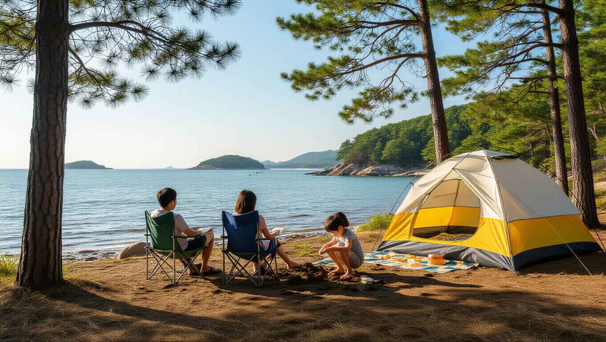 자은도 외기해변: 맨발투어 코스, 일몰 명소, 섬 캠핑 완벽 가이드 5 🏕️ 자은도 섬 캠핑 가이드