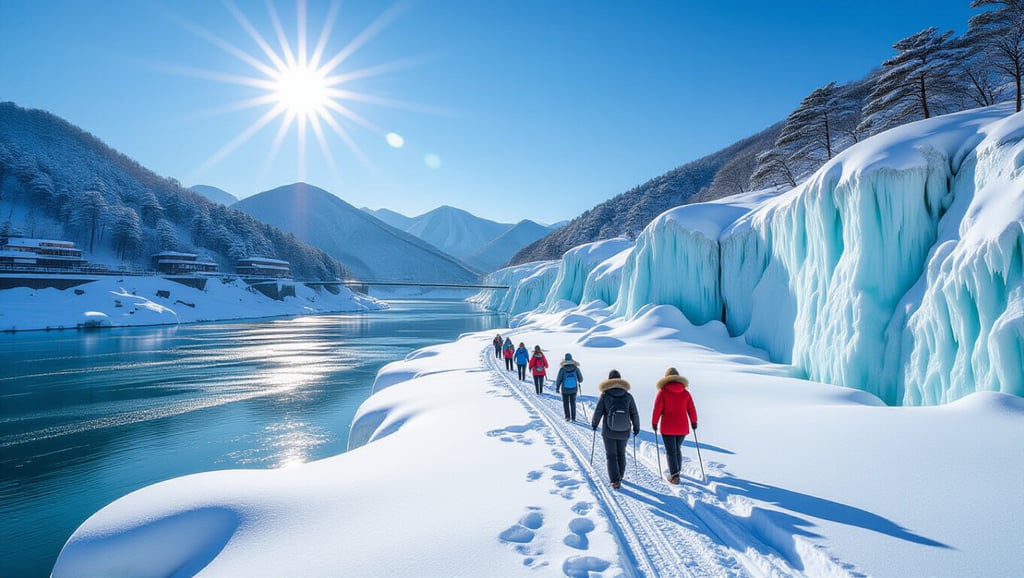 한탄강 물윗길 완전정복: 겨울 트레킹 코스, 개장 정보, 래프팅 A to Z 2 ❄️ 한탄강 물윗길, 겨울 트레킹의 특별한 매력