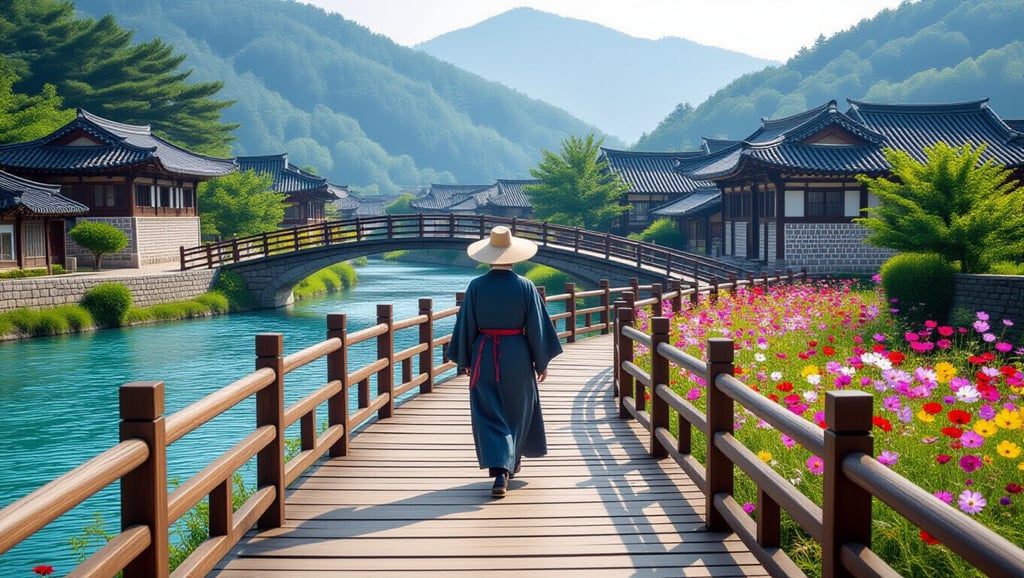 영주 무섬마을: 외나무다리, 고택, 둘레길…역사와 아름다움을 거닐다 5 🌳 무섬마을 둘레길, 자연 속 힐링