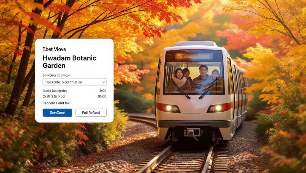 📝 화담숲 모노레일 예약 및 취소/환불 규정