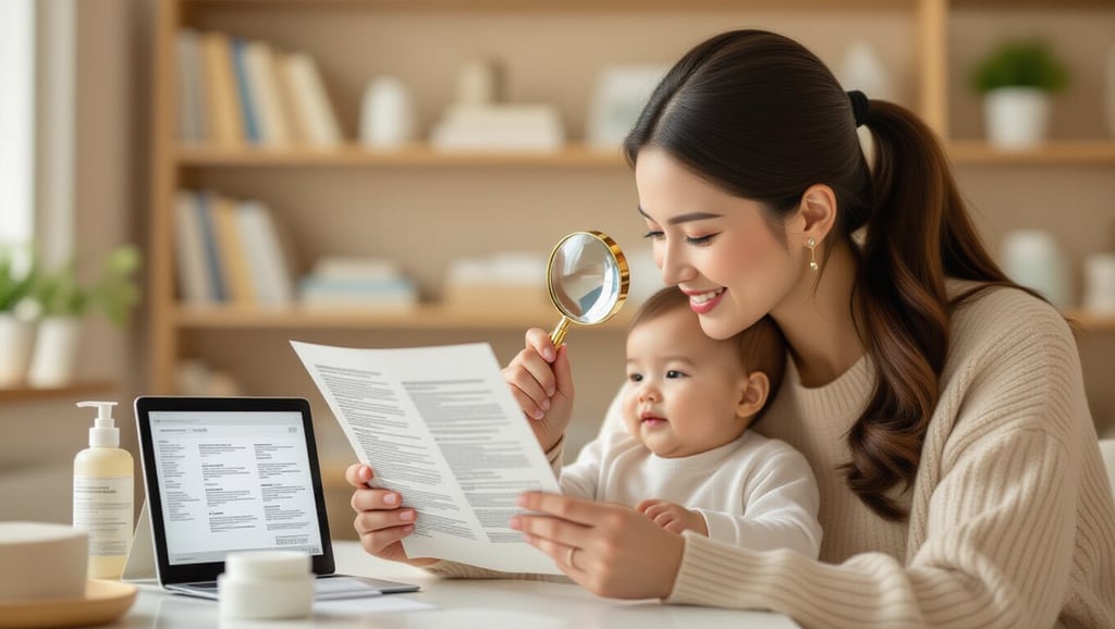 아기 로션, 유해 성분 7가지 피하고 안전하게 고르는 법 5 🔍 안전한 로션, 성분 라벨 읽는 법