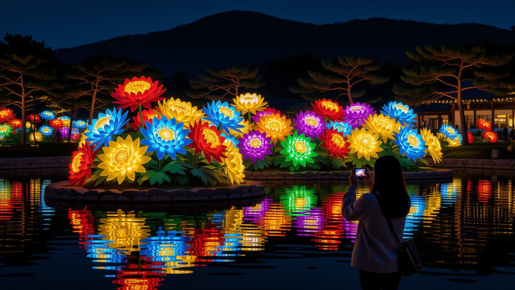 부여 국화축제 2025: 핵심 전시, 야간 포토존, 주차 꿀팁 총정리 5 📸 인생샷 명소: 낮과 밤의 포토 스팟