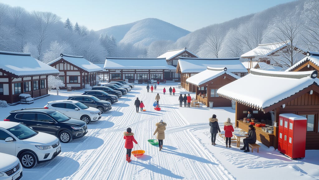 한국민속촌 눈썰매장 완벽 가이드: 코스, 요금, 주차, 꿀팁 총정리 6 🅿️ 주차 및 편의시설 완벽 가이드