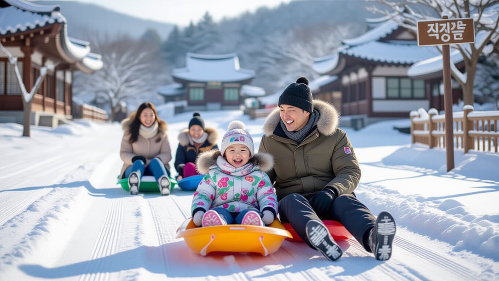 한국민속촌 눈썰매장 완벽 가이드: 코스, 요금, 주차, 꿀팁 총정리 2 📋 한국민속촌 눈썰매장 핵심 정보