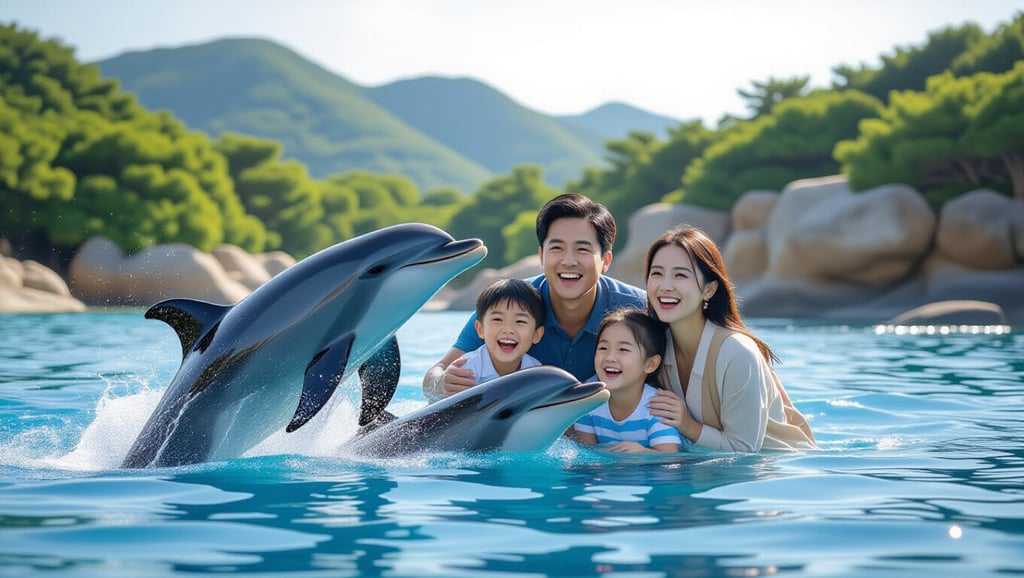 오키나와 츄라우미 수족관 최저가 입장권부터 핵심 관람 팁까지 5 🐬 오키짱 극장 돌고래 쇼: 무료 관람 꿀팁과 시간